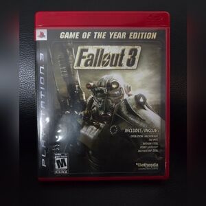 Fallout 3 Game of the Year Edition for PlayStation 3 Red Case